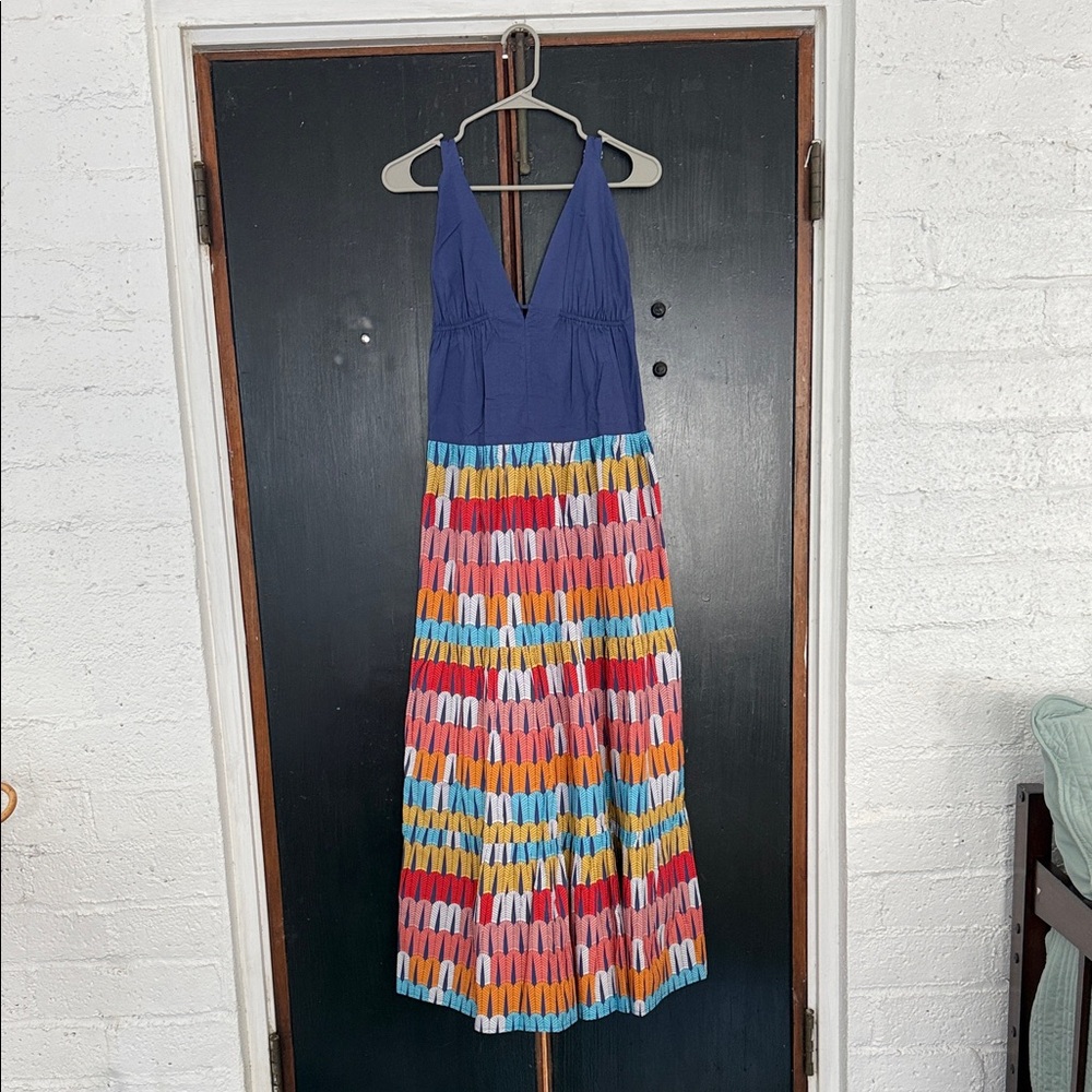 Nordstrom Blue Multicolor Maxi Dress
